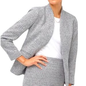 🩶EUC J. Crew Brand Holiday 2019 Wool Blend Herringbone Schoolboy Blazer Jacket